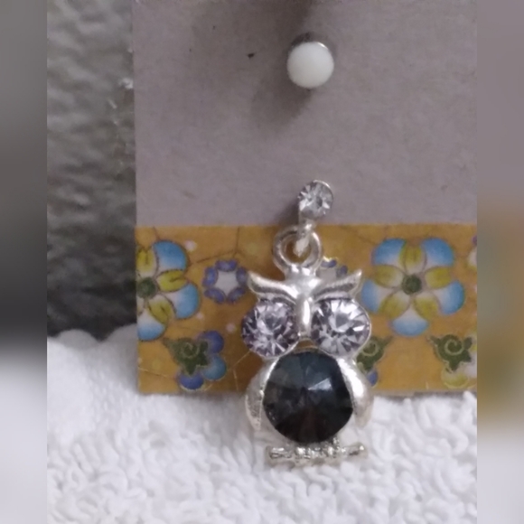 💥3/$12 Rhinestone Owl Earring Set - Picture 6 of 8